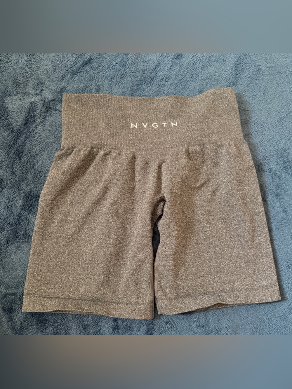 NVGTN Women's High-Rise Heather Gray Bike Shorts Size small